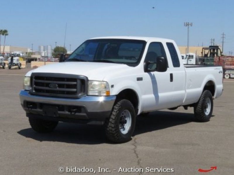 2002 Ford F250 4x4 Pickup Truck Extended Cab 5.4L V8 A/T Cold A/C Long ...