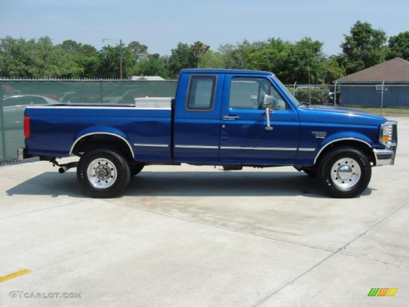 Royal Blue Metallic 1997 Ford F250 XLT Extended Cab Exterior Photo ...