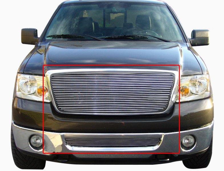 ... Fit:2006-2008 Ford F150 F-150 Combo Billet Grille Grill 2007 08 06