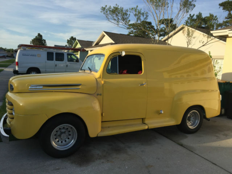 1949 FORD F1 PANEL DELIVERY TRUCK HOT ROD NICE FLORIDA CAR image 4
