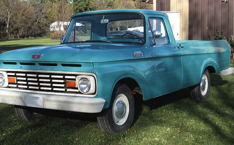 Example of Caribbean Turquoise paint on a 1963 Ford Truck F100