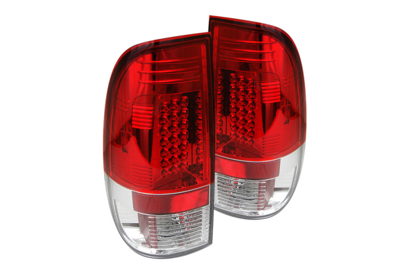 spyder red clear led tail lights 1999 ford f 350