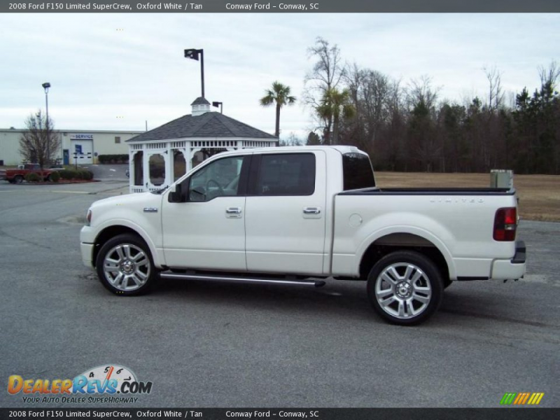 2008 Ford F150 Limited SuperCrew Oxford White / Tan Photo #8