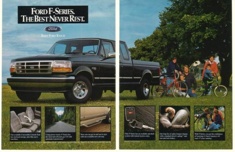 Details about '94 1995 Ford F-Series F-150 Pickup Truck 2-Page Ad