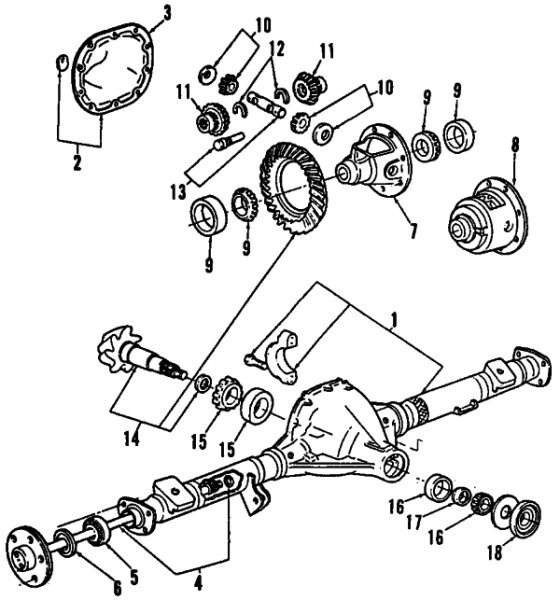 UNIVERSALS & REAR AXLE / REAR AXLE / DIFFERENTIAL / DIFFERENTIAL CASE