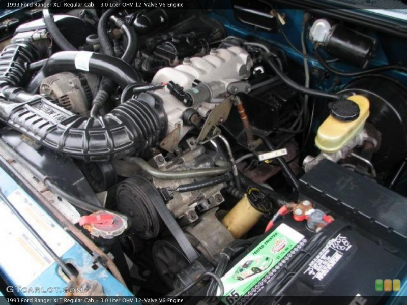 Liter OHV 12-Valve V6 Engine on the 1993 Ford Ranger XLT Regular ...