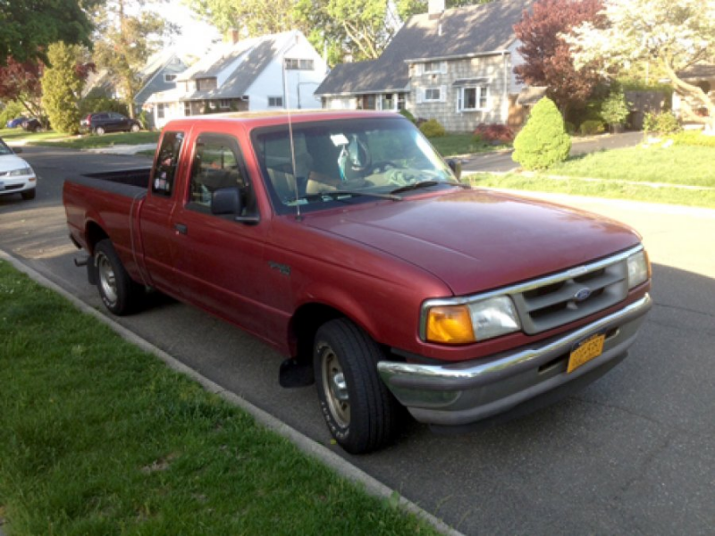 Red 1997 Ford Ranger with extended cab. Call Robert 516-503-3388