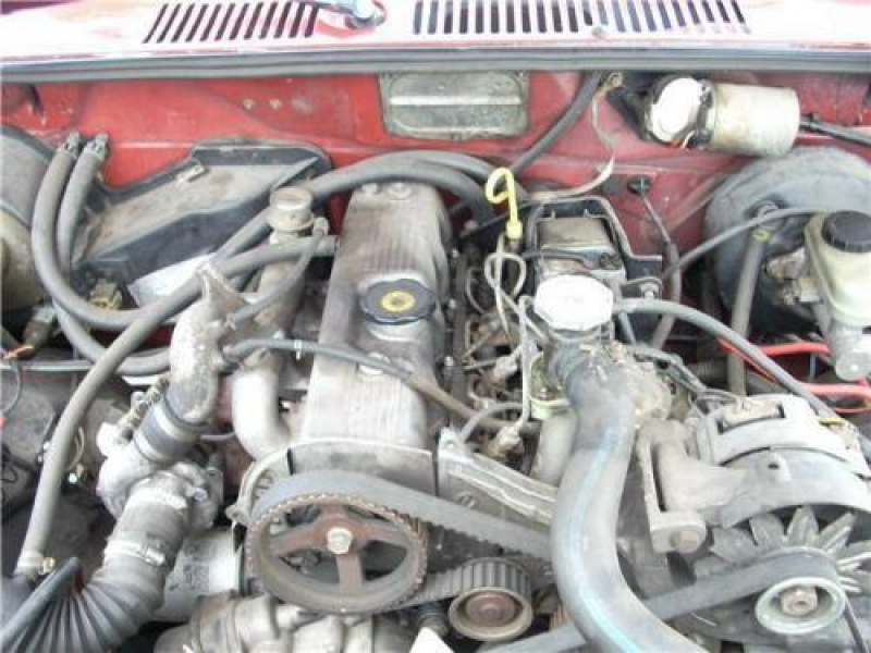 Photos of a 1986 turbo-diesel 4-cylinder engine in a 1986 Ford Ranger