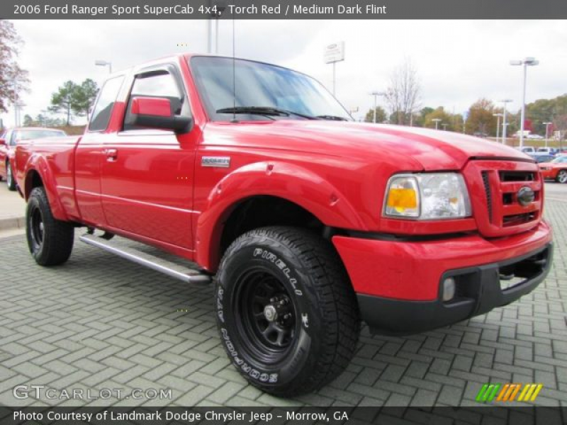 2006 Ford Ranger Sport SuperCab 4x4 in Torch Red. Click to see large ...
