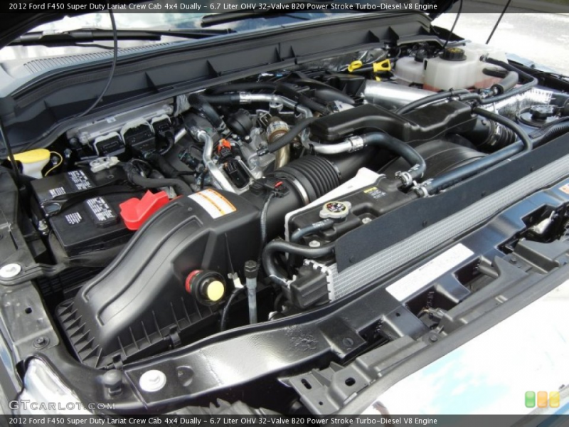 32-Valve B20 Power Stroke Turbo-Diesel V8 Engine on the 2012 Ford F450 ...