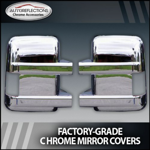 2008-2012 Ford Super Duty Chrome Mirror Covers (Towing Mirror with ...
