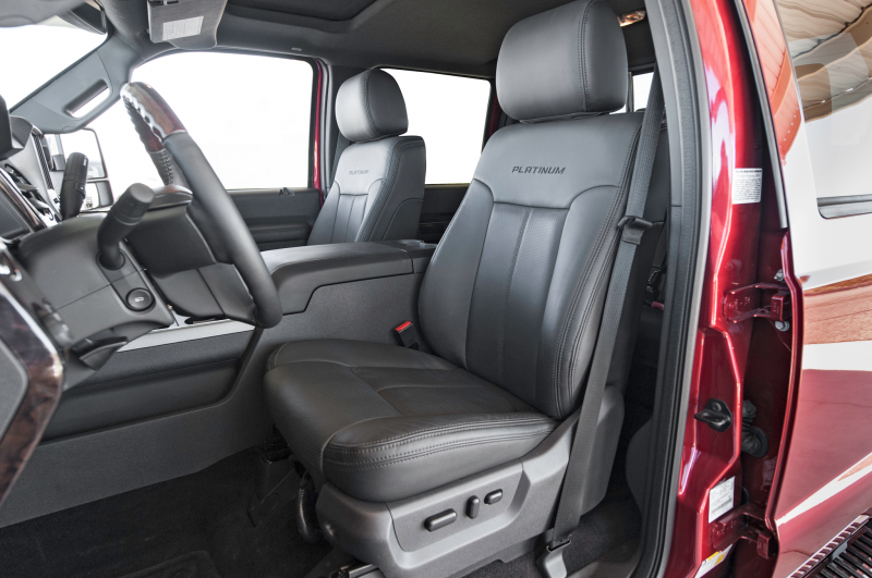 2015 Ford F 450 Super Duty Platinum Front Interior Seats