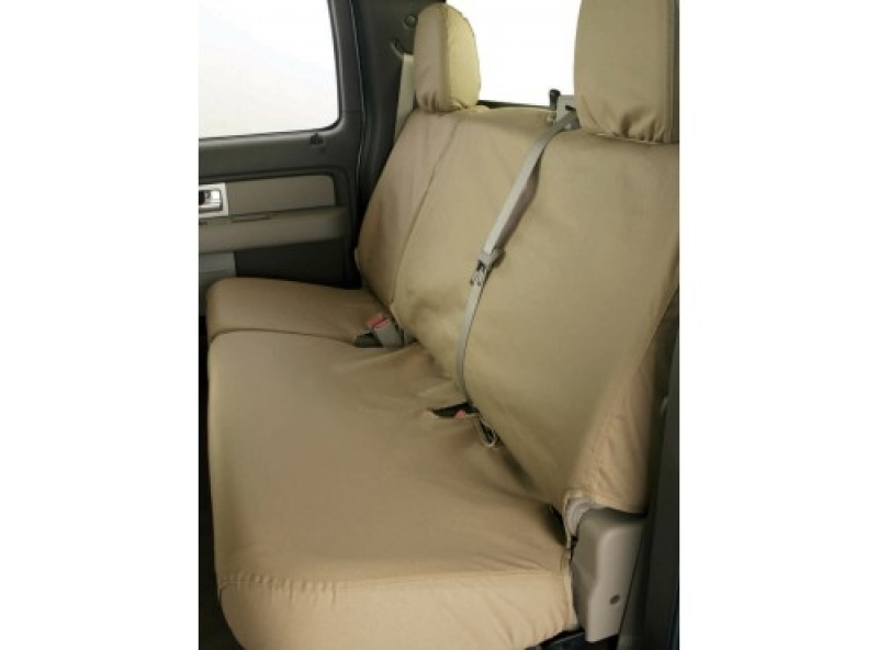 2011-2014 Ford Super Duty Seat Covers - Taupe, Rear SuperCrew 60-40 ...