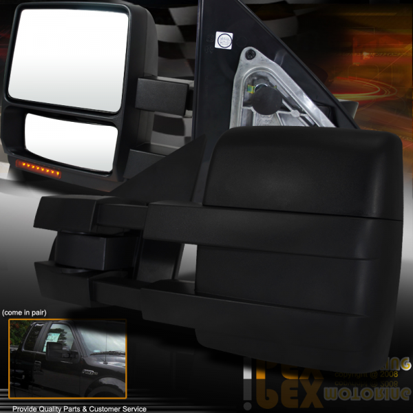... LED /PUDDING LIGHT 2004-13 Ford F150 Towing Camping Side View Mirrors
