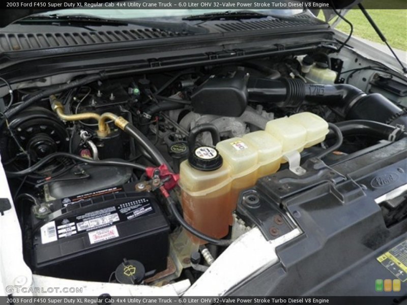 OHV 32-Valve Power Stroke Turbo Diesel V8 Engine on the 2003 Ford F450 ...