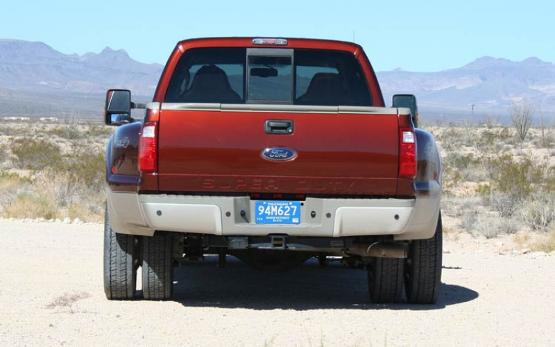 2008 Ford F450 4X4 King Ranch Rear View