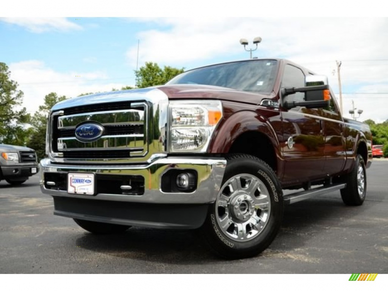 Autumn Red 2012 Ford F-250 Lariat with Black seats