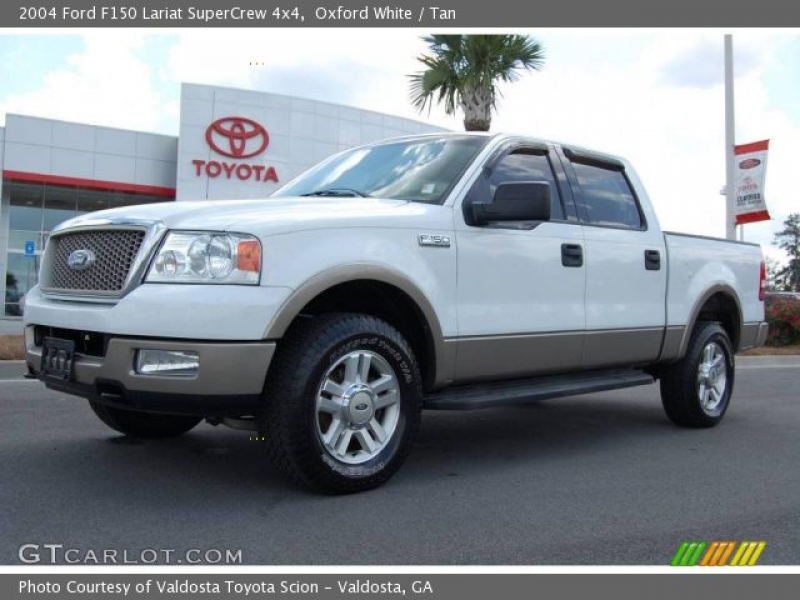2004 Ford F150 Lariat SuperCrew 4x4 in Oxford White. Click to see ...
