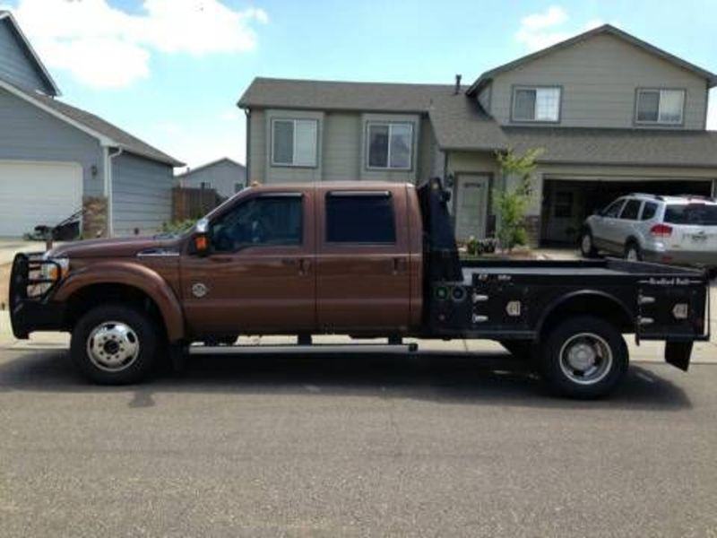 f450 flatbed excellent condition 2011 ford f450 flatbed truck with a 6 ...