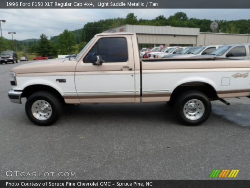 1996 Ford F150 XLT Regular Cab 4x4 in Light Saddle Metallic. Click to ...