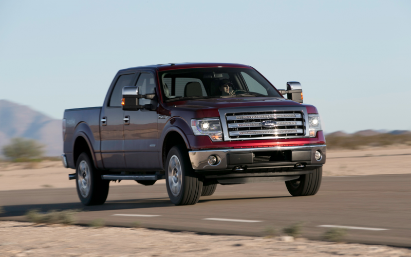 2013 Ford F 150 Front Three Quarter In Motion