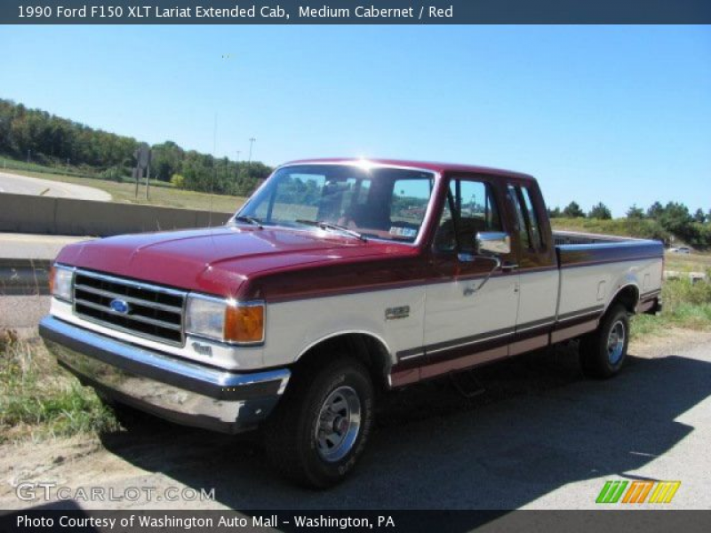 1990 Ford F150 XLT Lariat Extended Cab in Medium Cabernet. Click to ...