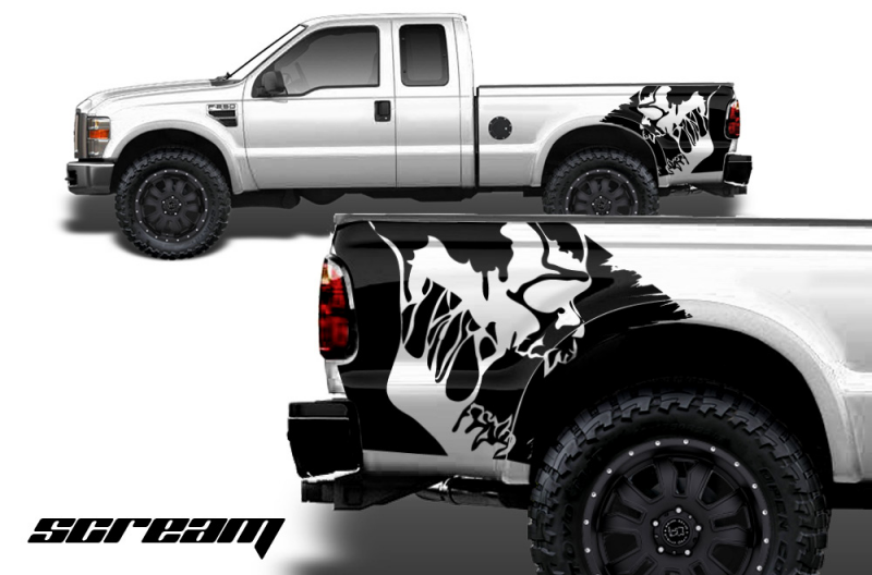 Details about Ford F250/F350 Super Duty 4X4 Graphic Vinyl Decal Part ...