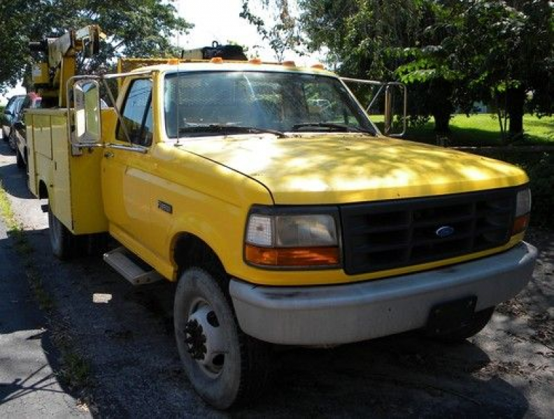 1996 Ford F-450 Super Duty Utility Truck With Welder And Crane on 2040 ...