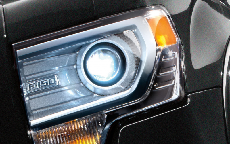2013 Ford F150 Hid Headlight Closeup