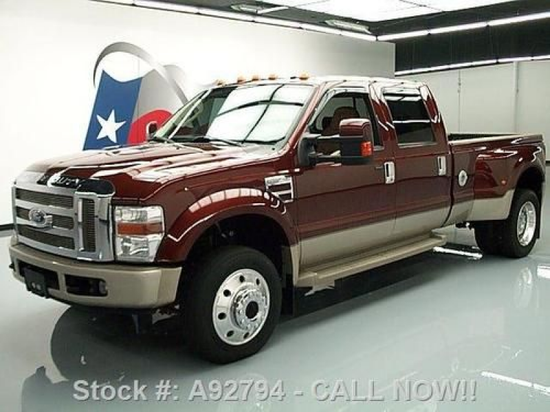 2008 FORD F-450 KING RANCH DIESEL DRW 4X4 SUNROOF 62K TEXAS DIRECT ...