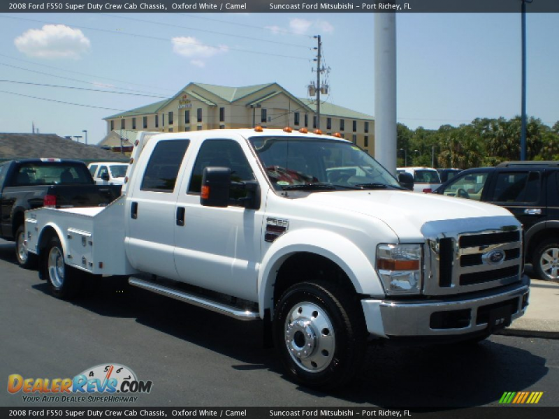 2008 Ford F550 Super Duty Crew Cab Chassis Oxford White / Camel Photo ...