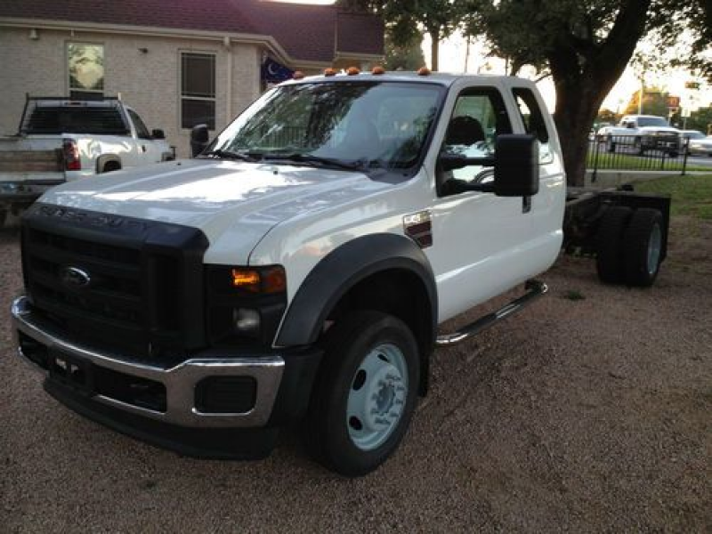 2008 FORD F-450 POWERSTROKE DIESEL EXTENDED CAB AND CHASSIS DRW LOW ...