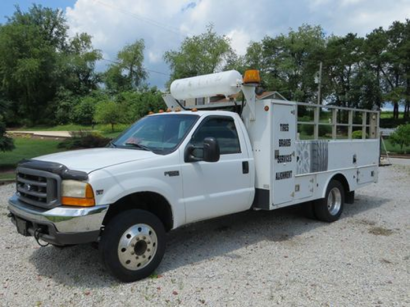 2002 ford f450 xl flatbed stake bed pickup truck 144 bed 7 3l 5 speed ...