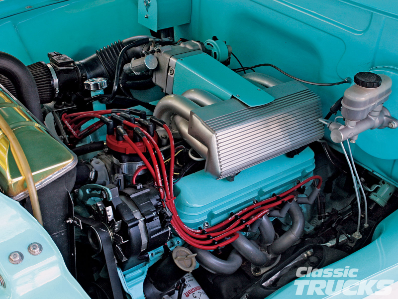 1955 Ford F100 Engine Side