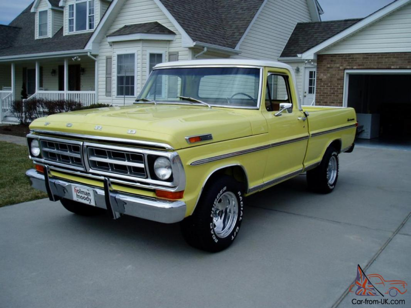 1971 FORD F-100 SPORT CUSTOM .. FRAME OFF RESTORED .. ONE OF THE BEST ...