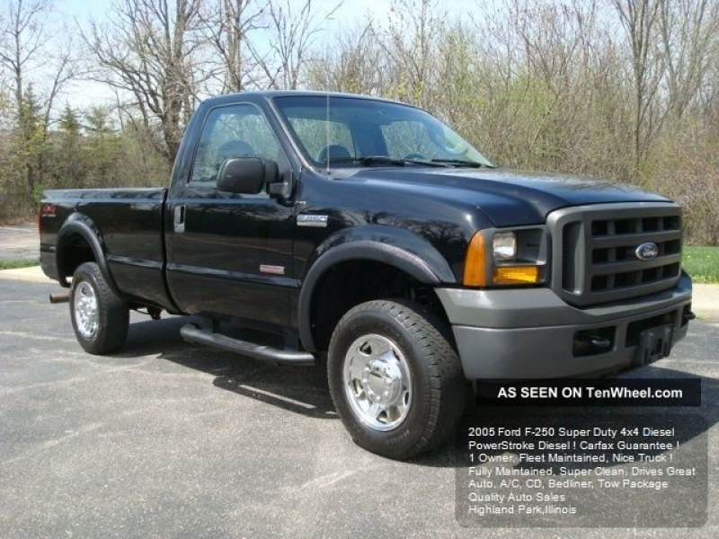 2005 Ford F - 250 4x4 Powerstroke Diesel F250 Duty Fleet Maintained F ...