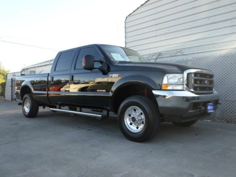 ford used 2004 ford super duty f 250 long bed 4x4 diesel black