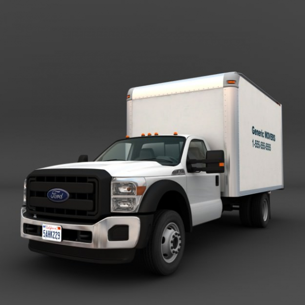 Ford Super Duty Box Truck 3D model