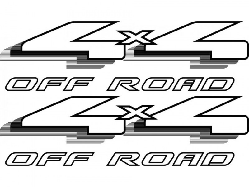 1997-1999 4x4 Off Road Decals for Ford F150 F250 Shadow