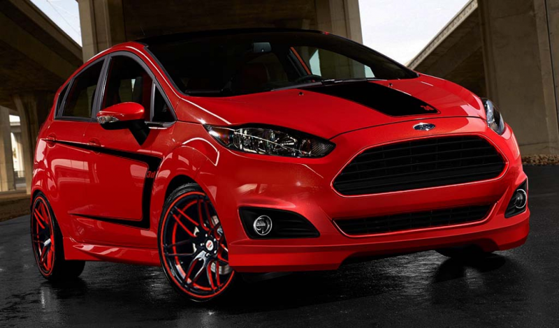 2016 Ford Fiesta red color design
