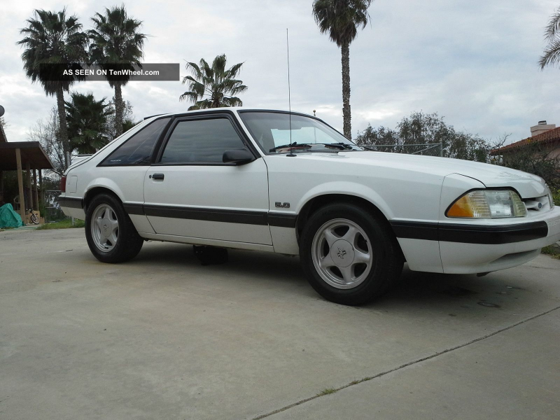 1991 Ford Mustang 5. 0 5 - Speed Black Interior Great Shape Mustang ...
