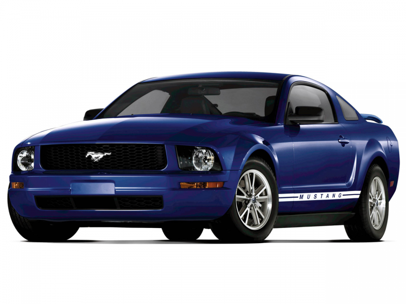 2005 Ford Mustang - Production - Side Angle - Blue - 1280x960 ...