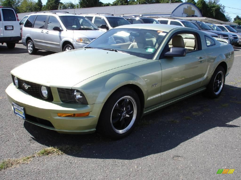 2006 Mustang GT Premium Coupe - Legend Lime Metallic / Light Parchment ...
