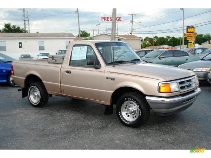 Gold 1996 Ford Ranger XLT with Tan seats