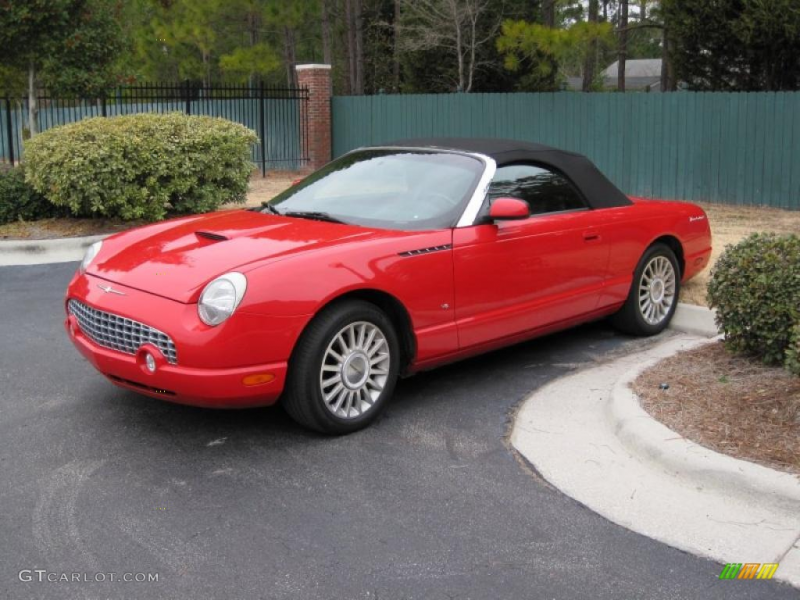 2004 Thunderbird Deluxe Roadster - Torch Red / Black Ink photo #1