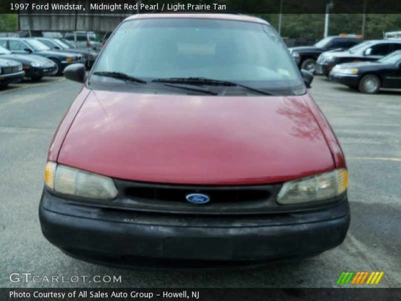 Midnight Red Pearl 1997 Ford Windstar with Light Prairie Tan interior
