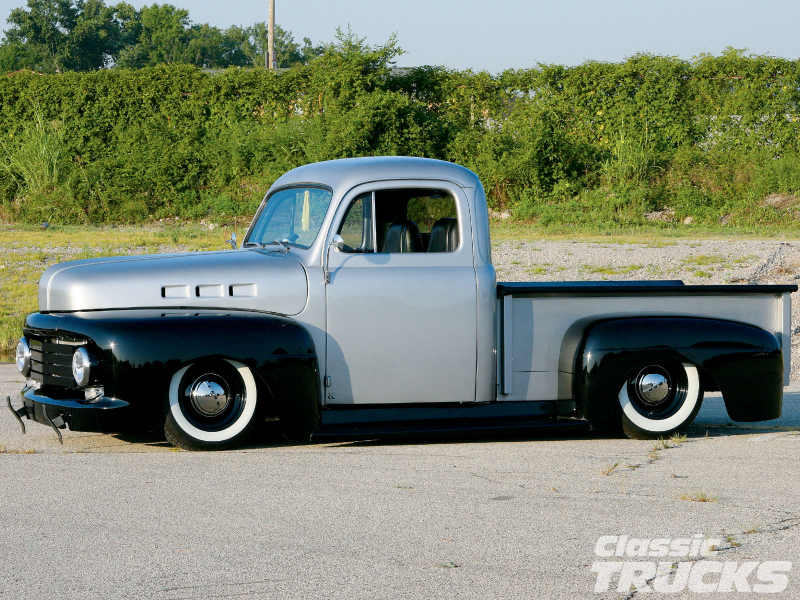 1948 Ford F1 Pickup Truck Front Side Shot