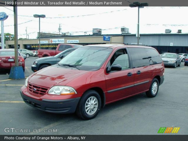 1999 Ford Windstar LX in Toreador Red Metallic. Click to see large ...