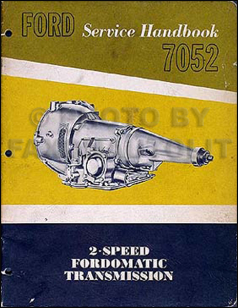 1962 Ford Car Fordomatic Transmission Service Training Manual Original