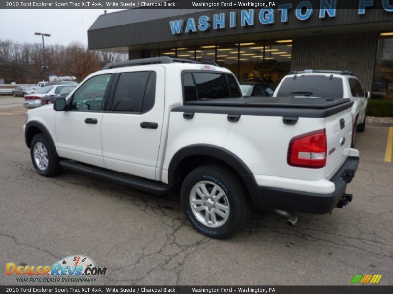2010 Ford Explorer Sport Trac XLT 4x4 White Suede / Charcoal Black ...